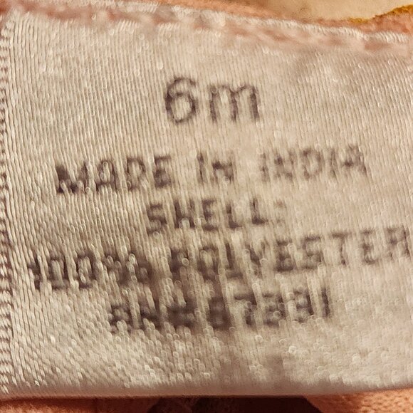 Koala Kids Baby's Peach Floral Trapeze Dress With Bloomers. Size 6 Months - Picture 8 of 8